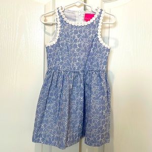 Lilly Pulitzer Girls Mini Tori Eyelet dress. New with tags. Size 4.